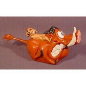 Disney Lion King Timon Pumbaa 1994 Burger King Kids Club Toy Vintage Collectible
